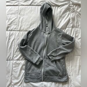 Grey Zip Up Hoodie | Cozy Basic Sweatshirt, size small/medium